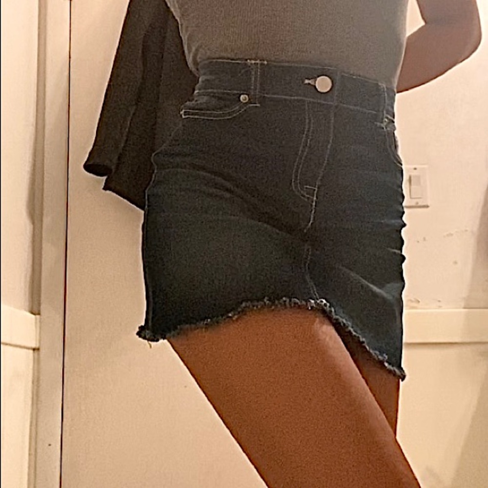 Blue Candy Denim Miniskirt